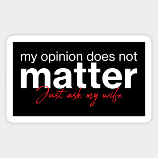 My opinion does not matter. Just ask my wife. Magnet